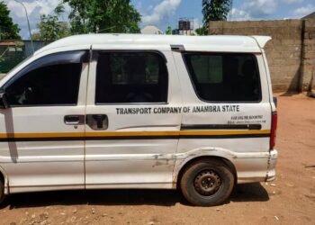 Anambra Police Recovers Stolen TRACAS Shuttle Bus.