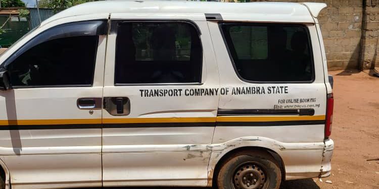 Anambra Police Recovers Stolen TRACAS Shuttle Bus.