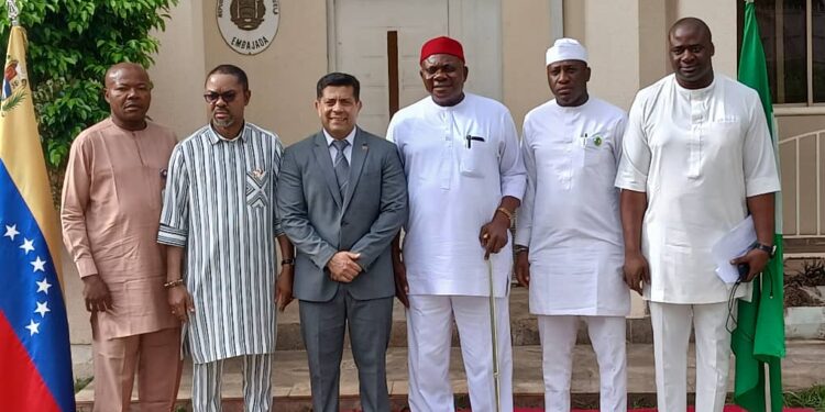 Hon Emeka Idu Leads Historic Delegation To Venezuelan Ambassador.