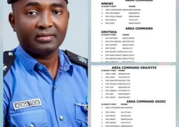Police Release Phone Numbers of All DPOs, Area Commanders in Anambra, Urge Residents to Be Vigilant, Expose Crimes