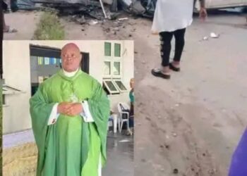 Anambra: Catholic Bishop Miraculously Escapes Death in Fatal Accident, Vehicles Damaged