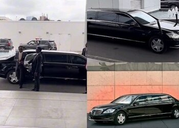 Nestoil Boss, Dr Ernest Obiejesi Pulls Up In Style In Mercedes-Benz S600 Pullman Guard Limousine