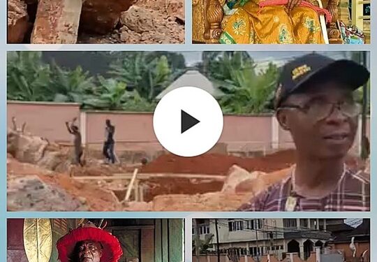 Anambra Billionaire Demolishes Popular Traditional Ruler’s Palace, To Build New One In 3 Months