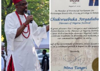 Anambra Man Recognized By Canadian Government for Promoting Nigerian Culture