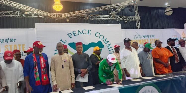 Anambra 2025: Reactions As Ekwunife Refuses To Greet Soludo During Peace Accord