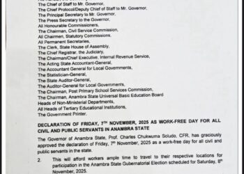 “Don’t Sit-At-Home on Election Day”, REC Begs Anambra Residents.