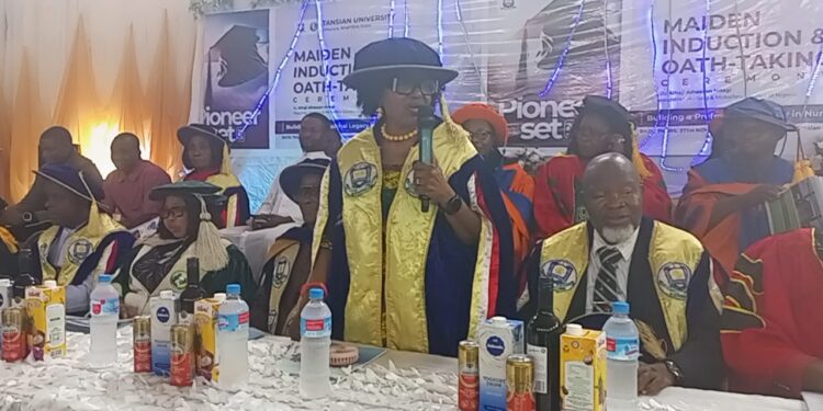 Tansian University Inducts Pioneer Nurses into Nursing services