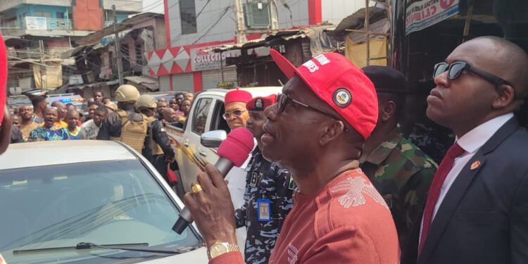 Soludo Shuts Down Onitsha Main Market for One Week.