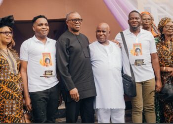 Peter Obi, Ebuka Onunkwo, Others Grace Mrs Iwuchukwu Burial in Anambra 