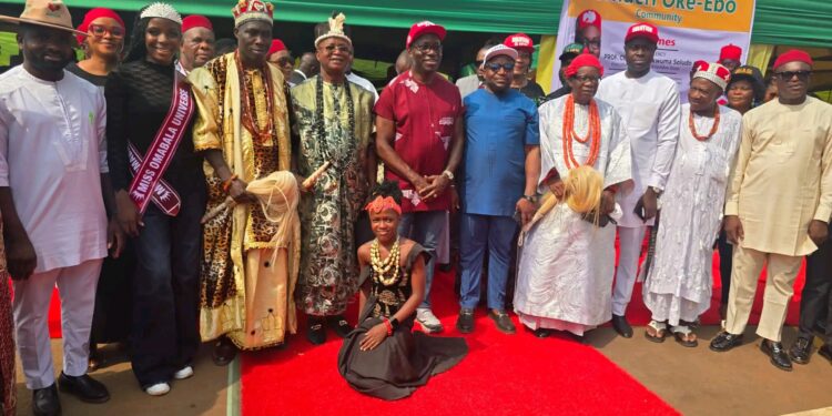 Soludo Unveils Road Built by Anambra Traditional Ruler