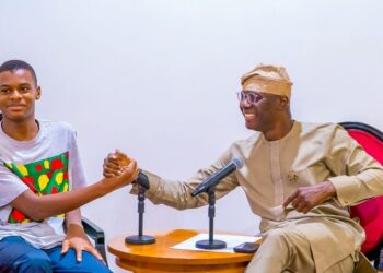 Sanwo-Olu Hosts Guinness World Record Holder Kanyeyachukwu Tagbo-Okeke.