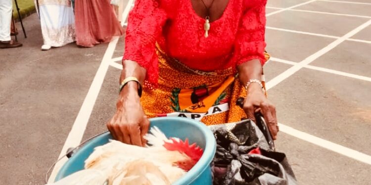 74- Year- Old Widow Gifts Soludo a Fowl at Inauguration in Emotional Gesture