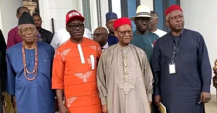 Danjuma, Anyaoku Meet Soludo in Awka