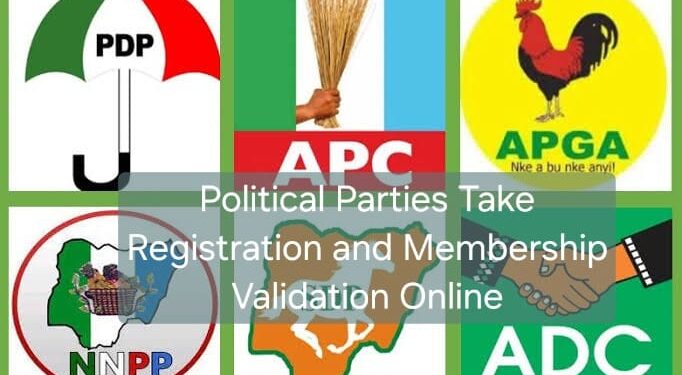 Political Parties Take Registration and membership Validation online