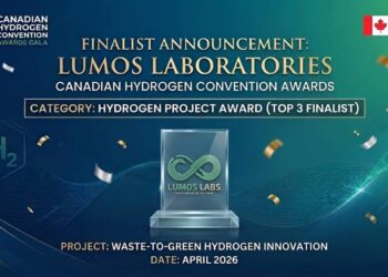 Lumos Laboratories Shortlisted For 2026 Hydrogen Project Award in Canada. 
