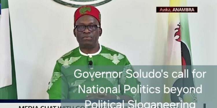 Governor Soludo’s call for National Politics beyond Political Sloganeering -By Ebuka Onyekwelu, Ph.D