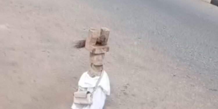 Fear as Unknown Deity Takes Over Major Road in Anambra (Video)