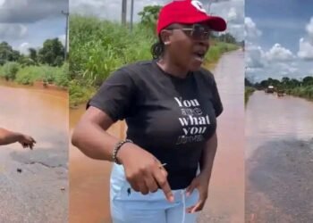Actress, Chioma Ifemeludike Mocks Soludo Over Flooded Roads in Anambra.