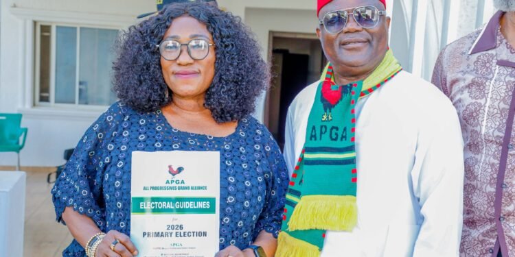 NASS 2027 ELECTIONS: APGA’s Chinwe Nnabuife Picks APGA Forms, Set For Reelection