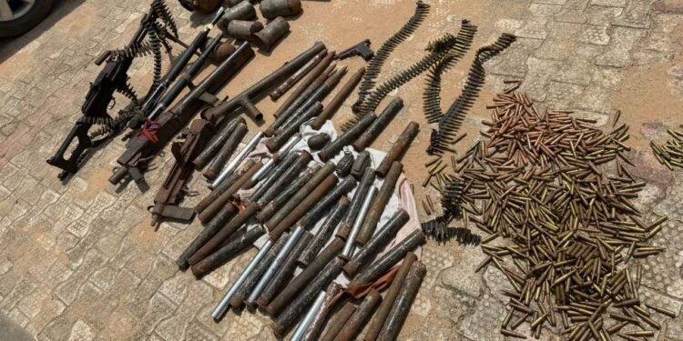 Anambra Police Raid Unknown Gunmen’s Camp, Recover Machine Guns, Bullets, Others 