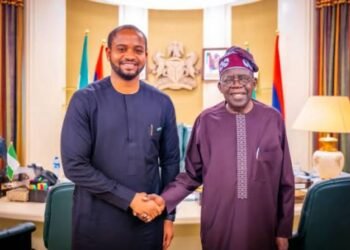 Tinubu celebrates SEDC boss, Mark Okoye, at 40