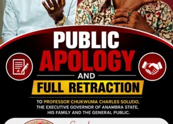 Online publisher apologizes to Soludo, son, family, says no amount of money justifies damaging someone’s reputation