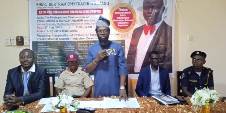 Engineers mull Safety Commission as Institution inaugurates Nwajagu as Anambra Chapter Chairman