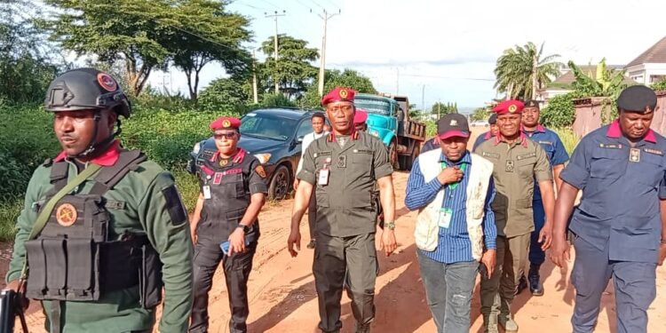 NSCDC arrests 3 suspected illegal sand miners, impounds 2 tippers in Anambra