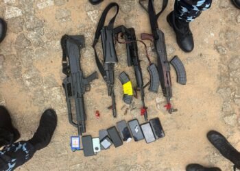 Joint security operatives Arrest 9 in Soludo’s Community, Recover AK-47 Rifles, Pump-Action