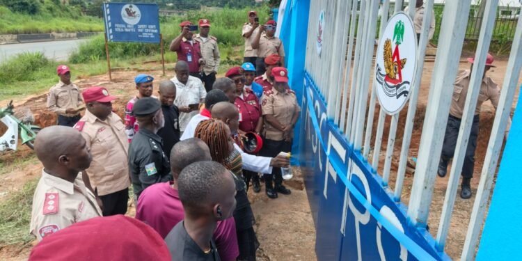 FRSC inugurates new security gate, solar street lights in Oraifite Unit Command