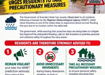 Anambra State Government issues public safety advisory as downpour intensifies