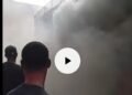 Just In: Fire Engulfs Bank Lane Near Ekwulobia Flyover